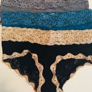 Soma Cheeky lace boy shorts - lot of 3 size XL